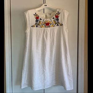 Cotton embroidered sun dress